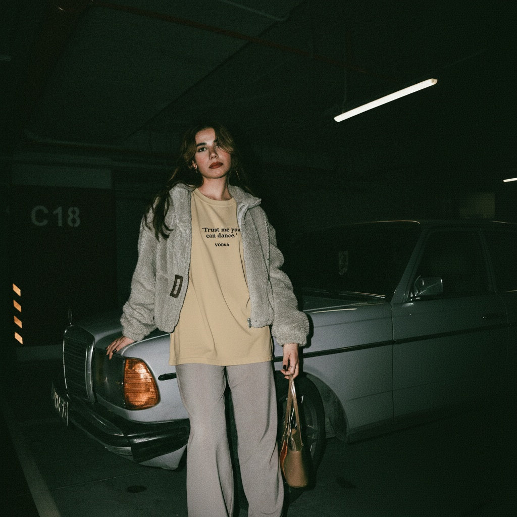 Trust Me You Can Dance Oversized faded t-shirt