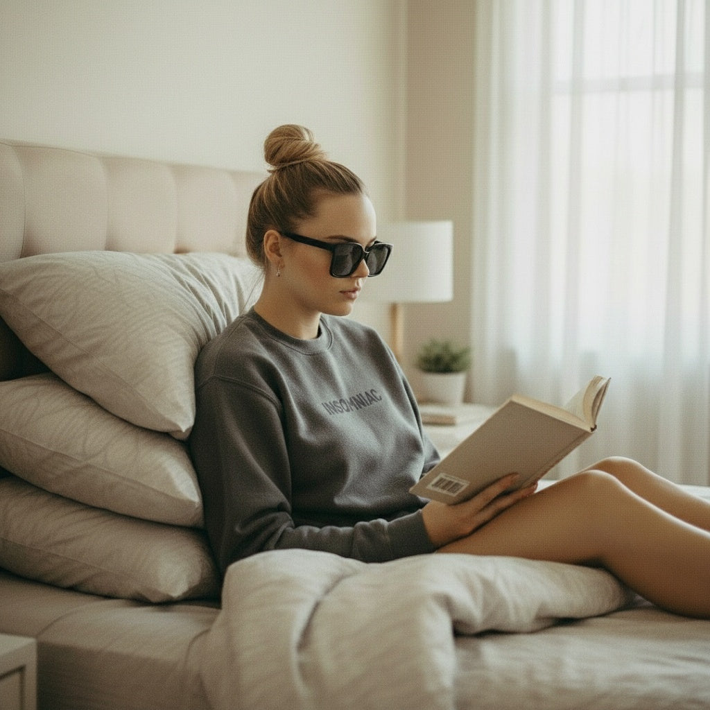 Insomniac - Women's embroidered garment-dyed sweatshirt