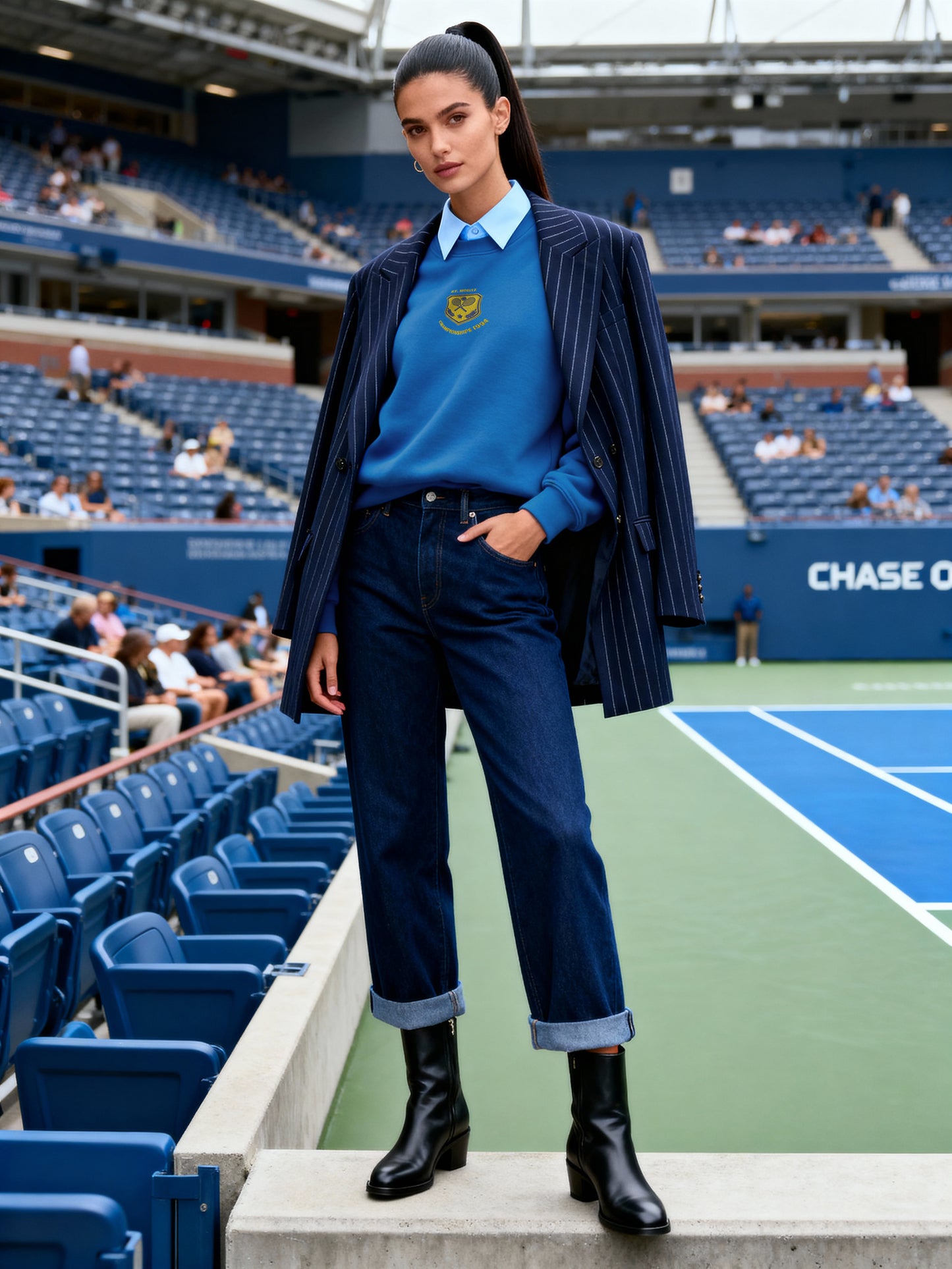 St. Moritz Tennis Embroidered women's Sweatshirt - Jhonnybgoods