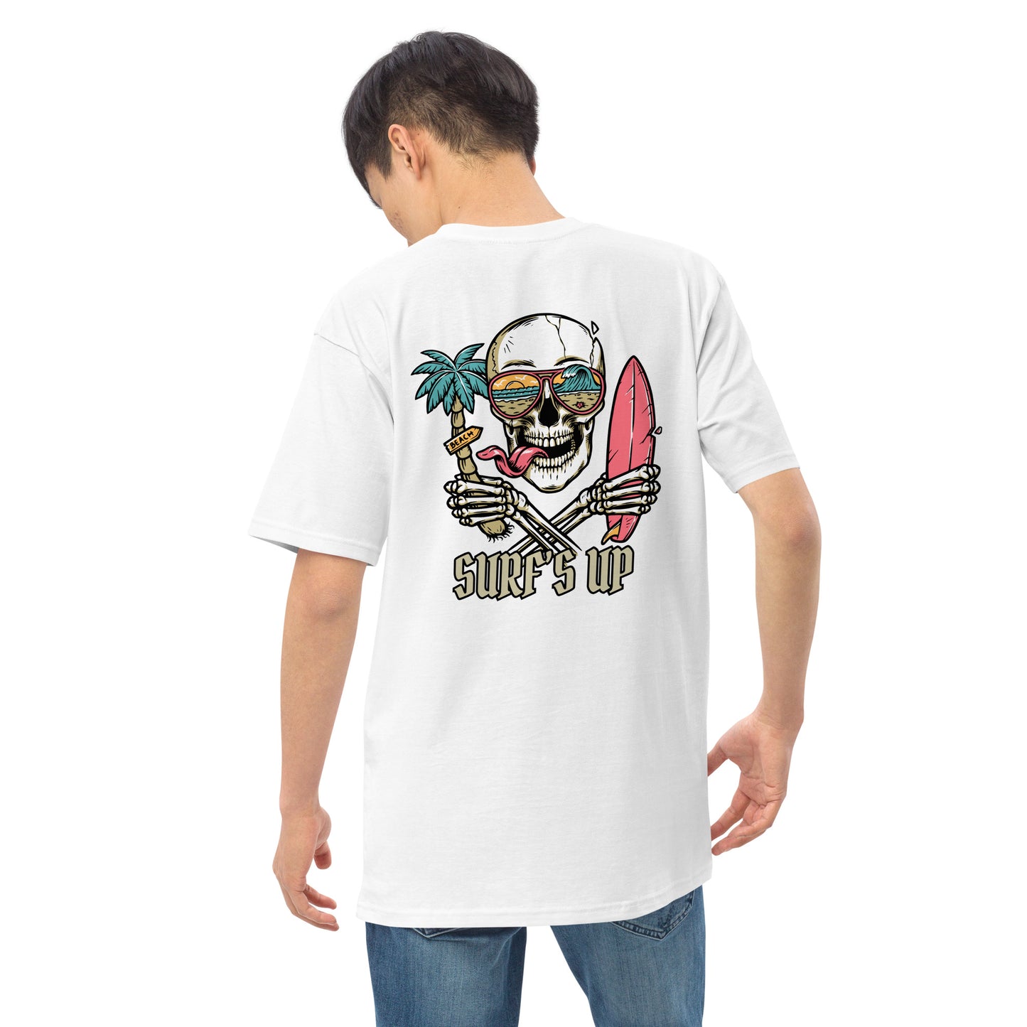 Surf's Up Men’s premium heavyweight tee - Jhonnybgoods