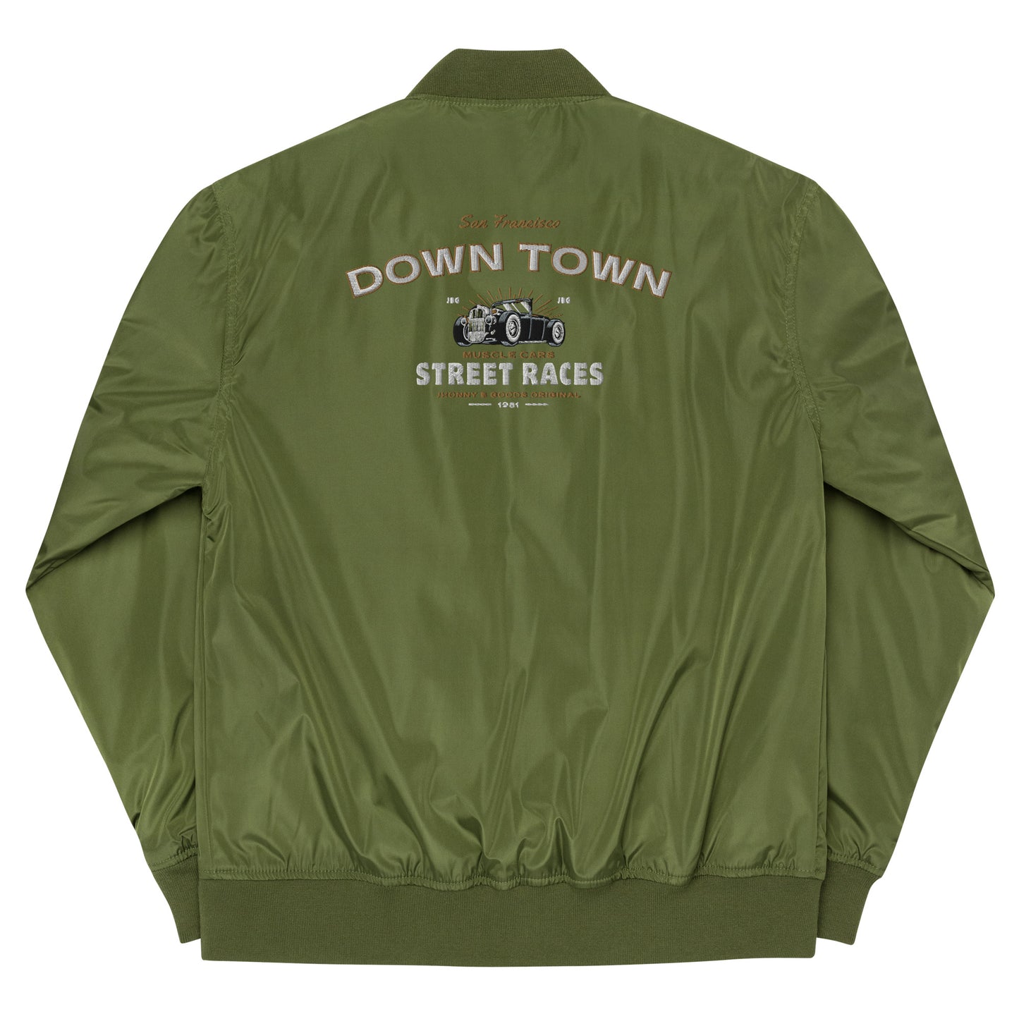 Down Town Racing Premium recycled bomber jacket - Jhonnybgoods