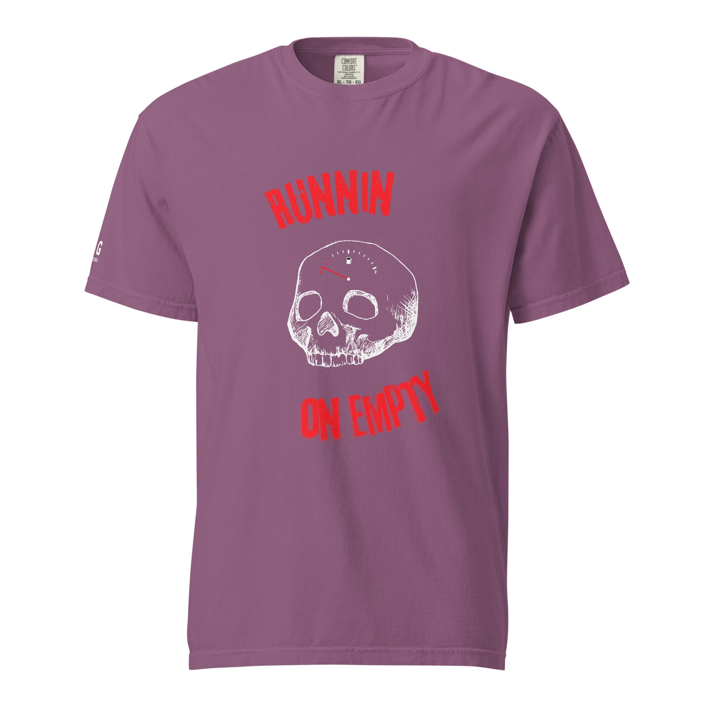 Runnin on empty men garment-dyed heavyweight t-shirt - Jhonnybgoods