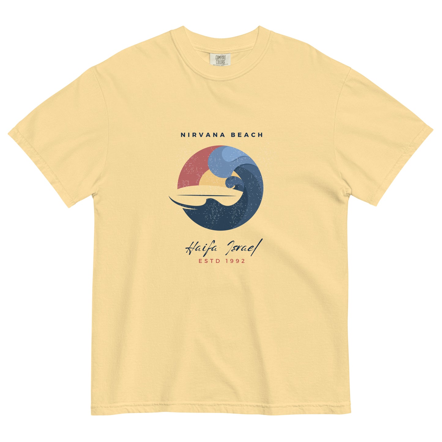 Nirvana Beach men garment-dyed heavyweight t-shirt - Jhonnybgoods