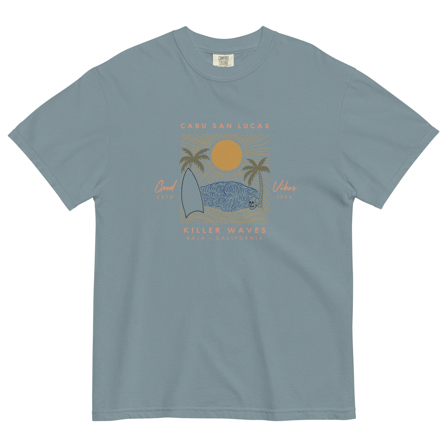 Cabu San Lucas Men's garment-dyed heavyweight t-shirt - Jhonnybgoods