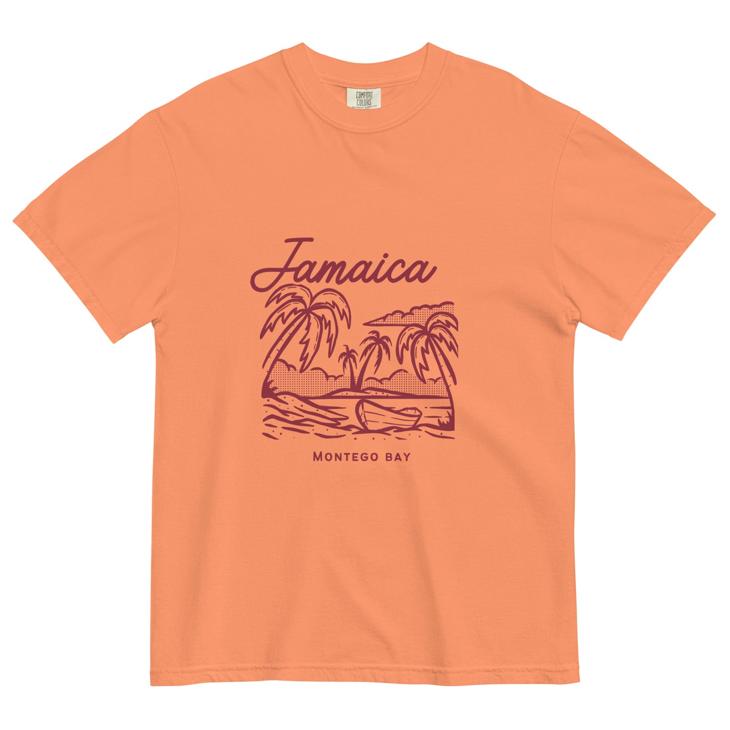 Jamaica men's fgfgarment-dyed heavyweight t-shirt - Jhonnybgoods