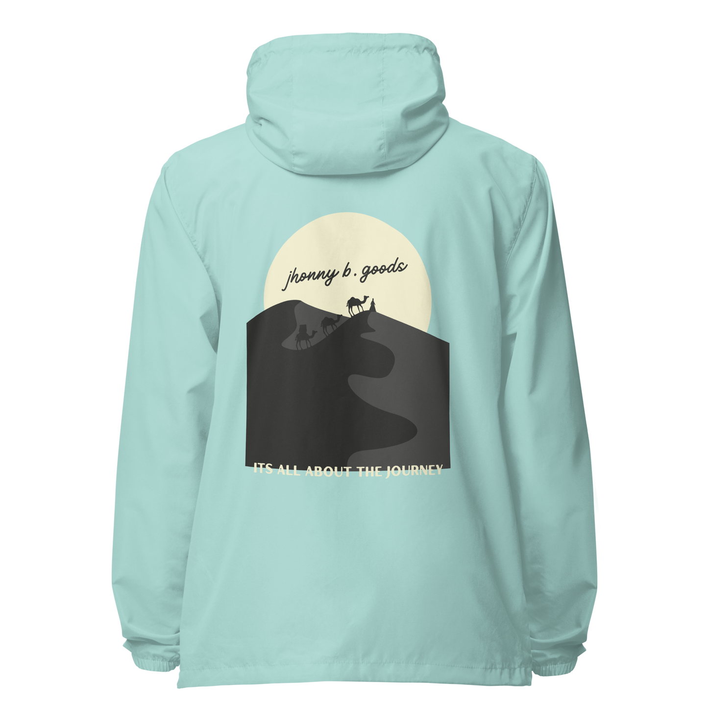 Men's Its all About The Journey lightweight zip up windbreaker