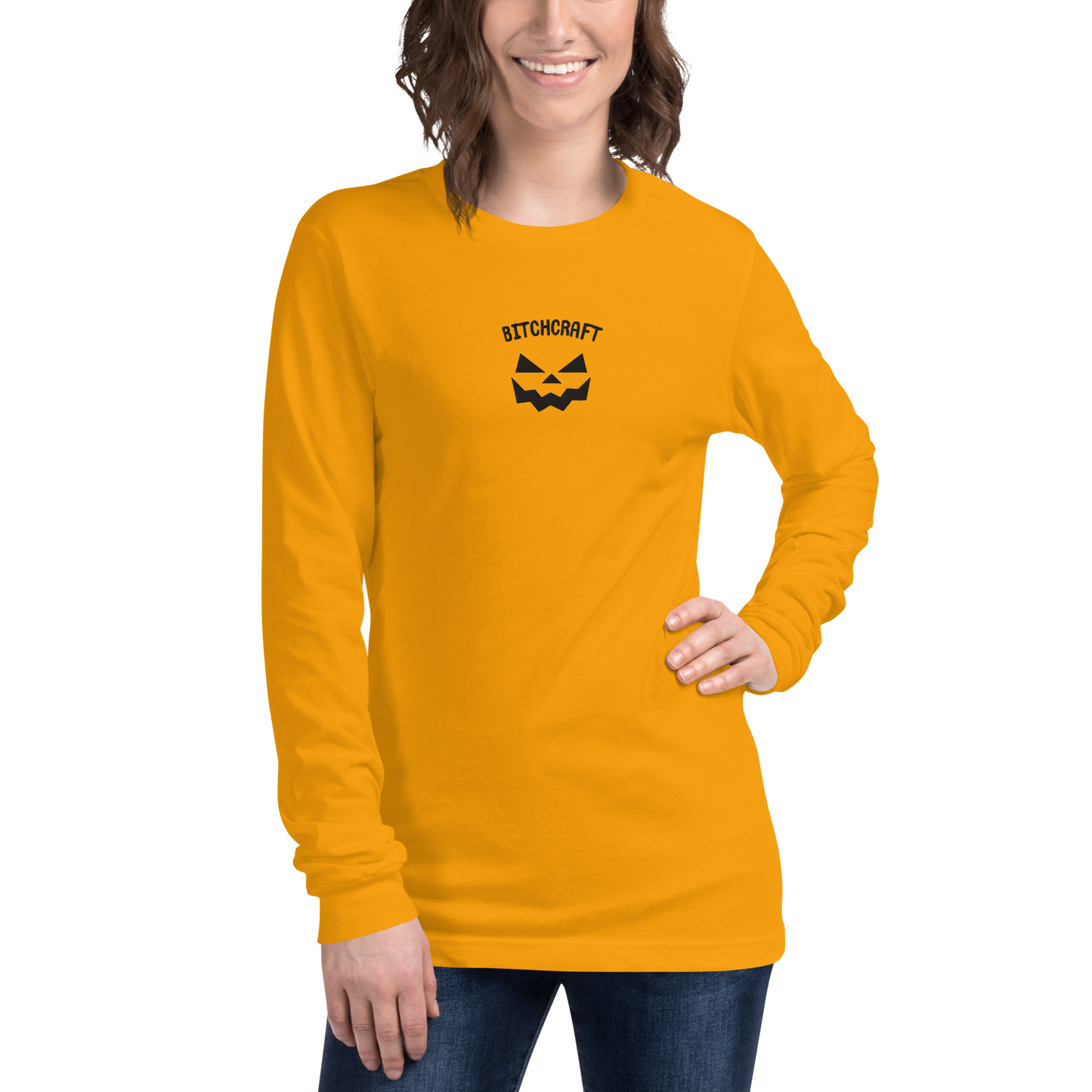 BitchCraft Women's Embroidered Long Sleeve Tee