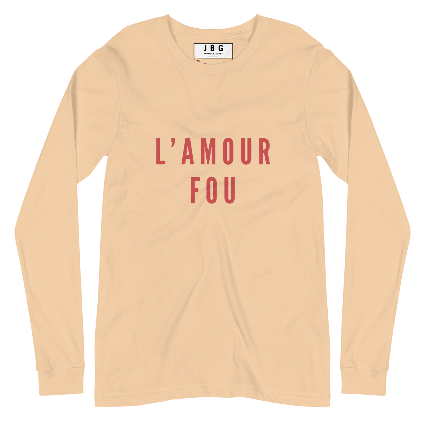 L’amour Fou Women’s Long Sleeve Tee | Premium Soft Cotton Romantic Graphic Shirt