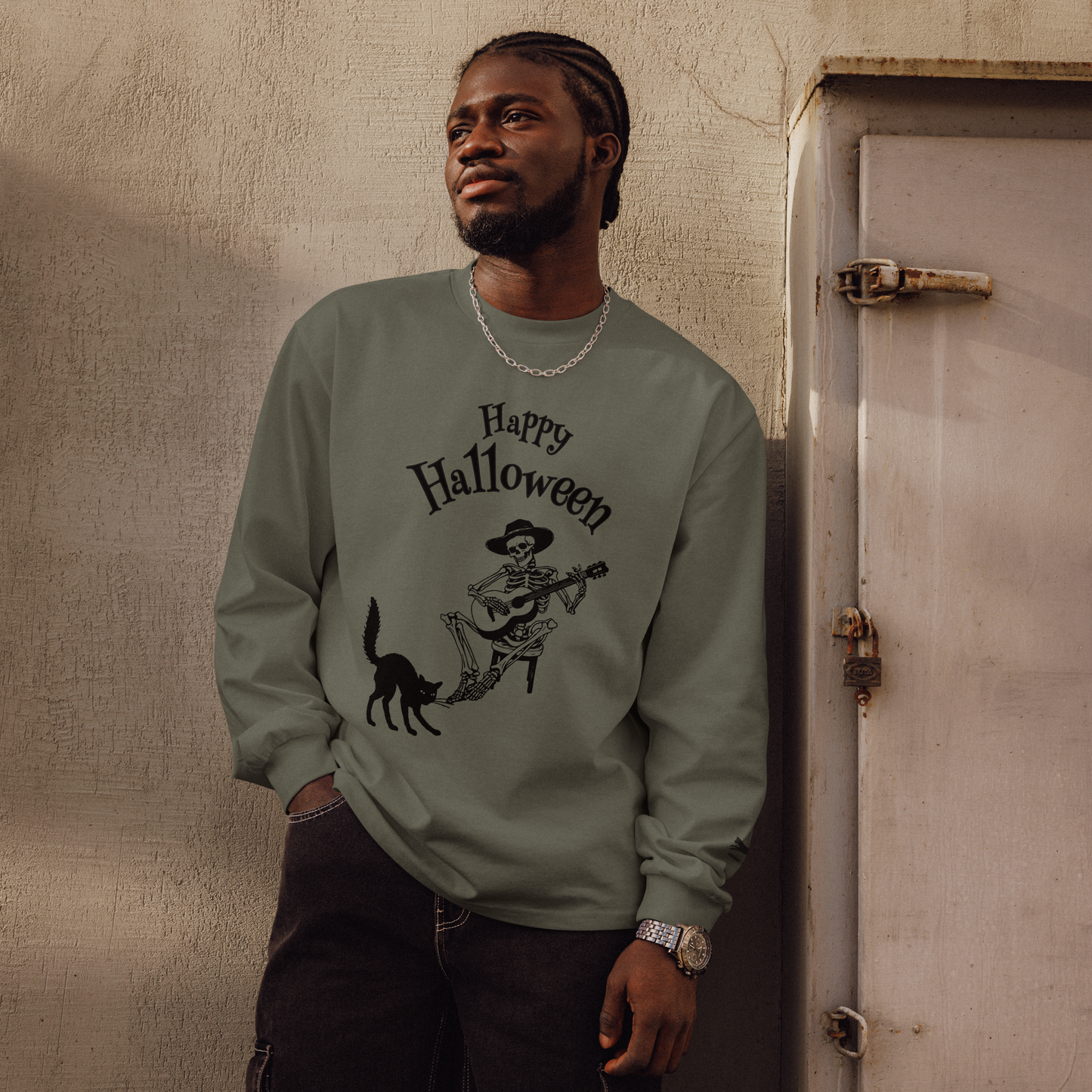 Happy Halloween Premium heavyweight long sleeve shirt
