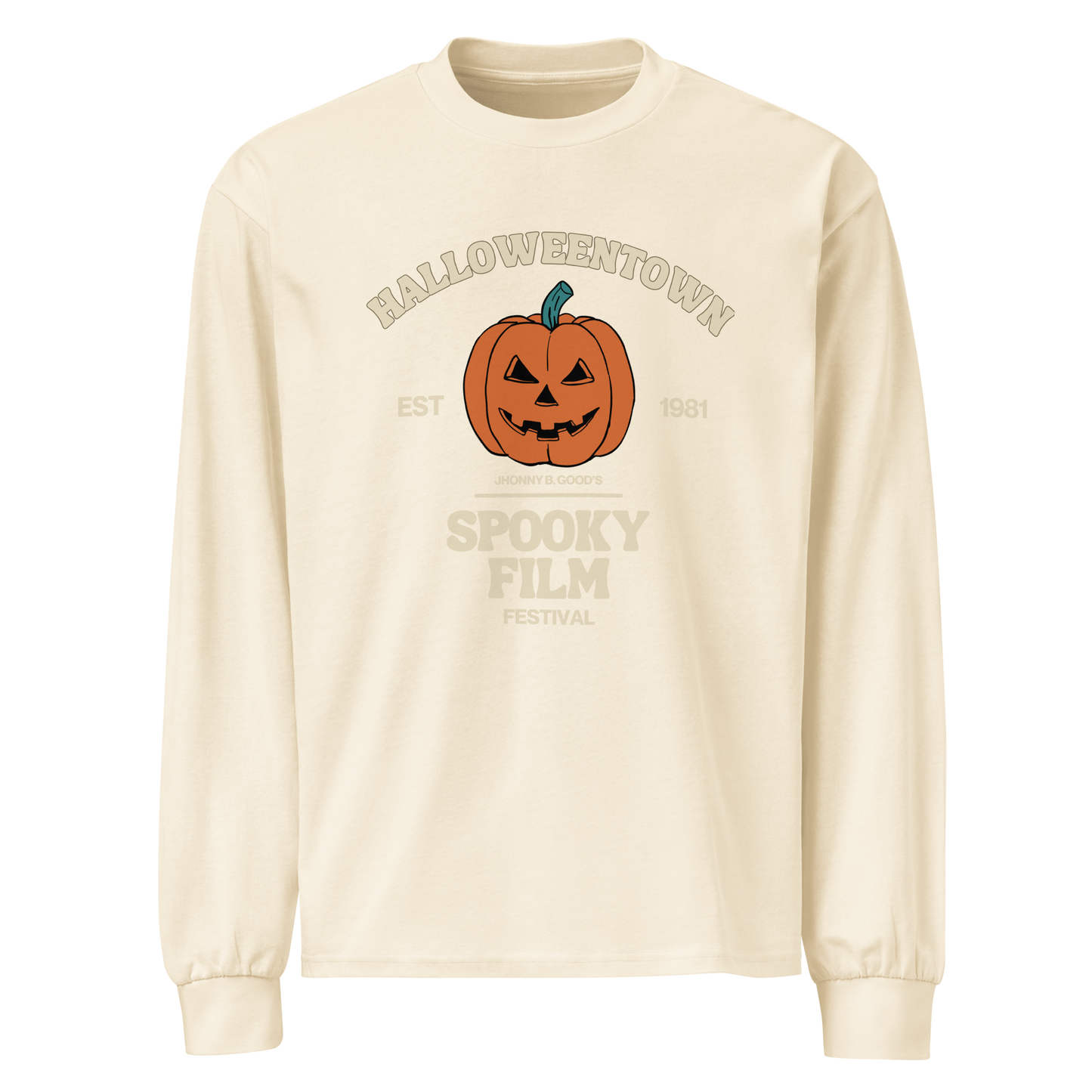 Holloweentown Film Night Unisex Premium heavyweight long sleeve shirt