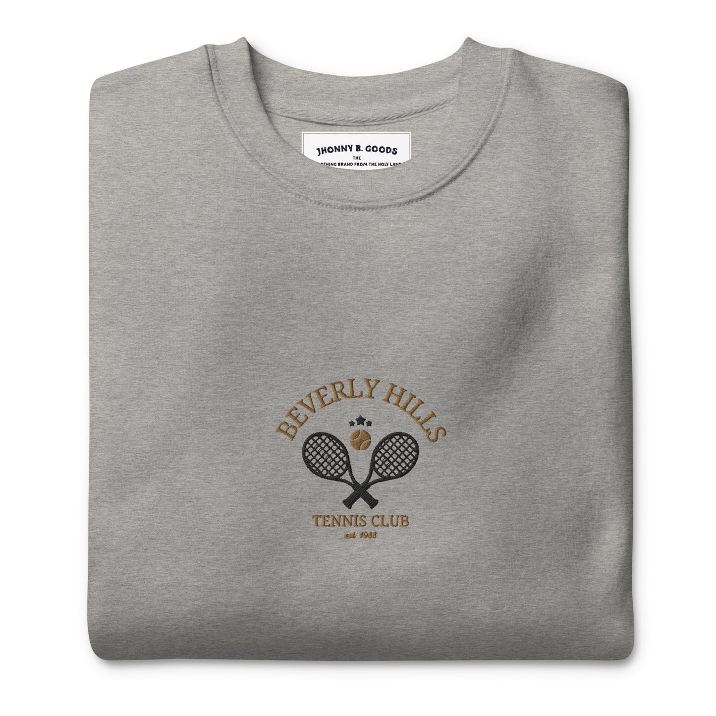 Beverly Hills Tennis Club Embroidered men Premium Sweatshirt - Jhonnybgoods