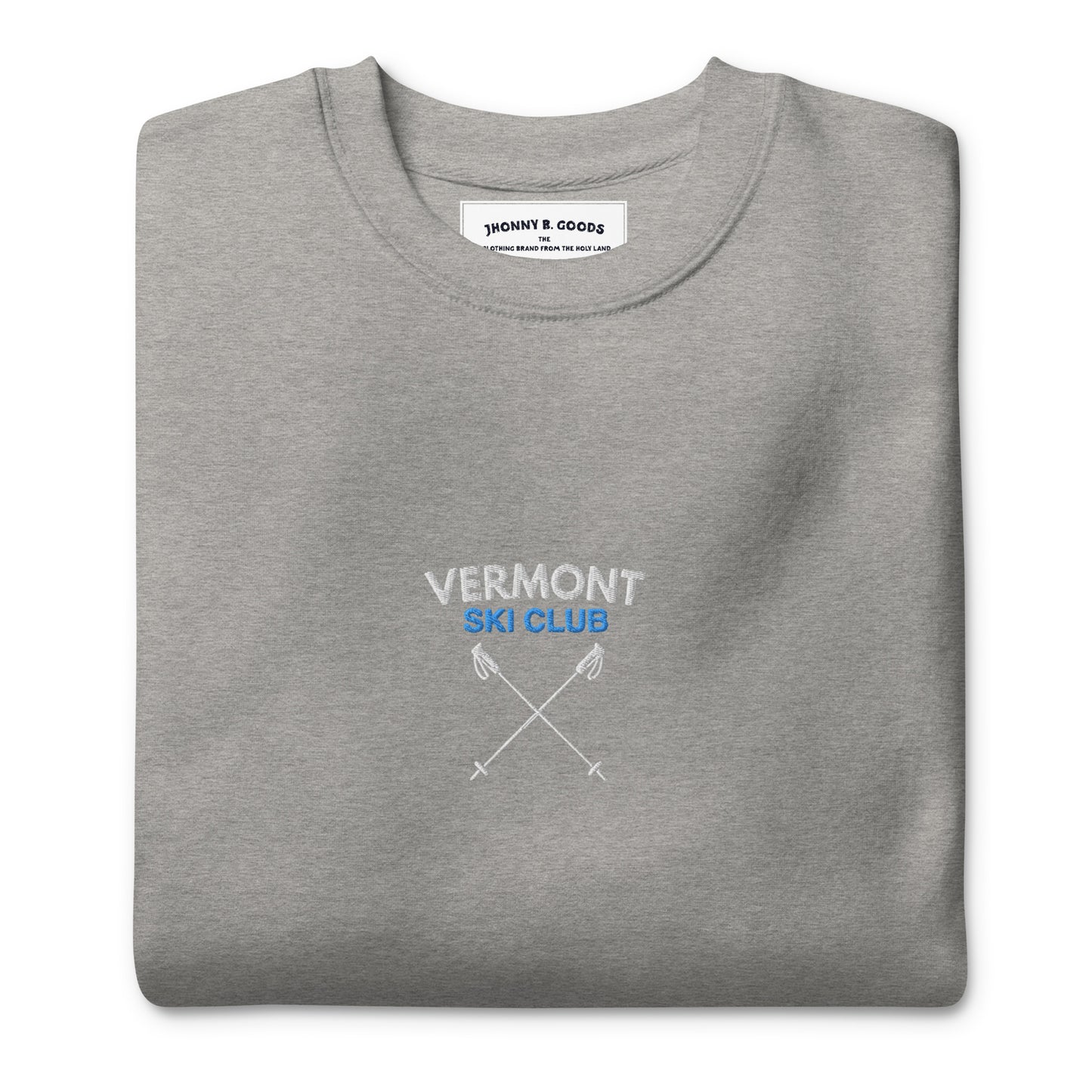 Vermont Ski Club Embroidered men Premium Sweatshirt - Jhonnybgoods