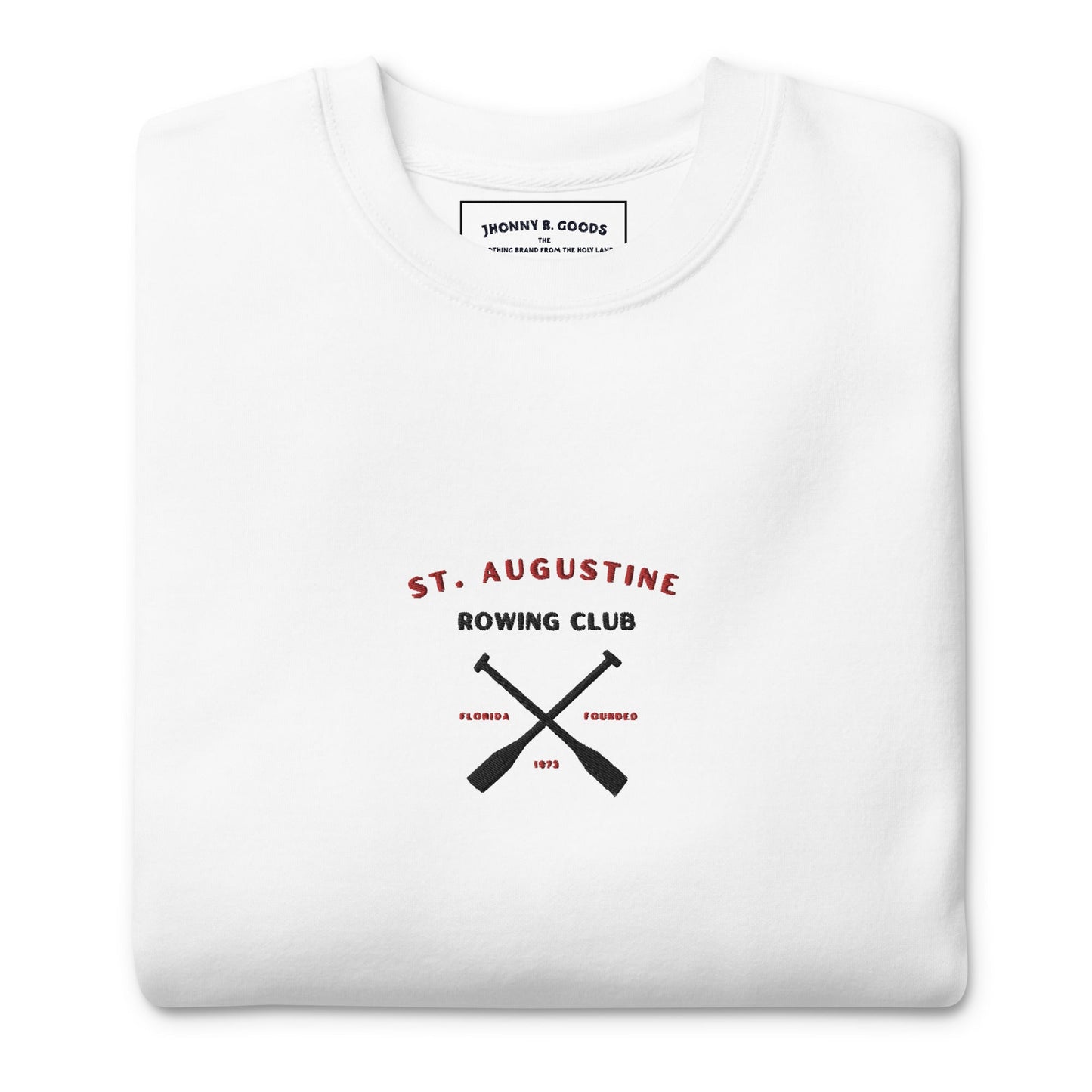 St. Augustine Rowing Club Embroidered (black) women's Premium Sweatshirt - Jhonnybgoods