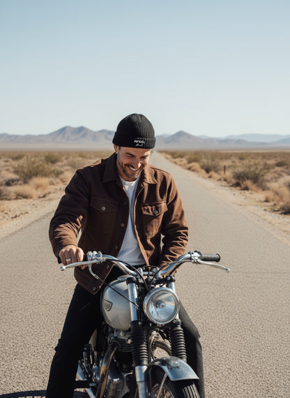 Infadel – Embroidered Fisherman Beanie | Classic Ribbed Knit Streetwear Hat