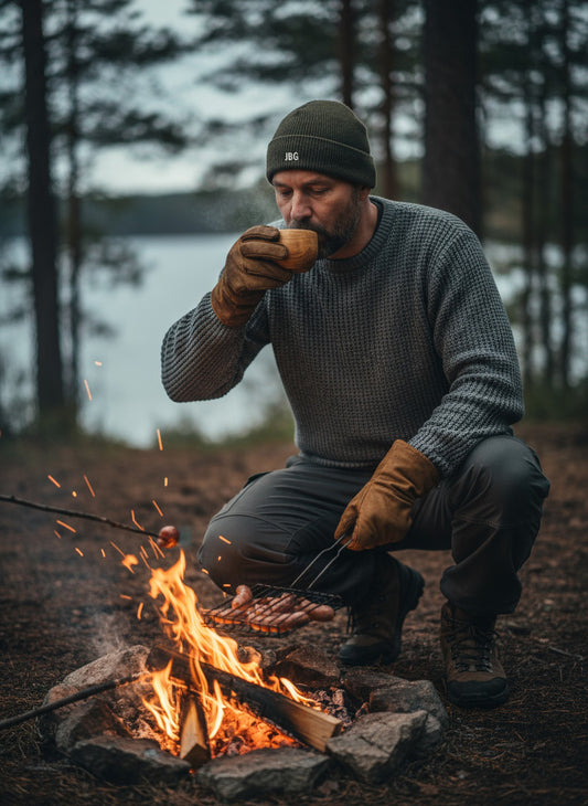 JBG Basic - Embroiderd fishermen beanie