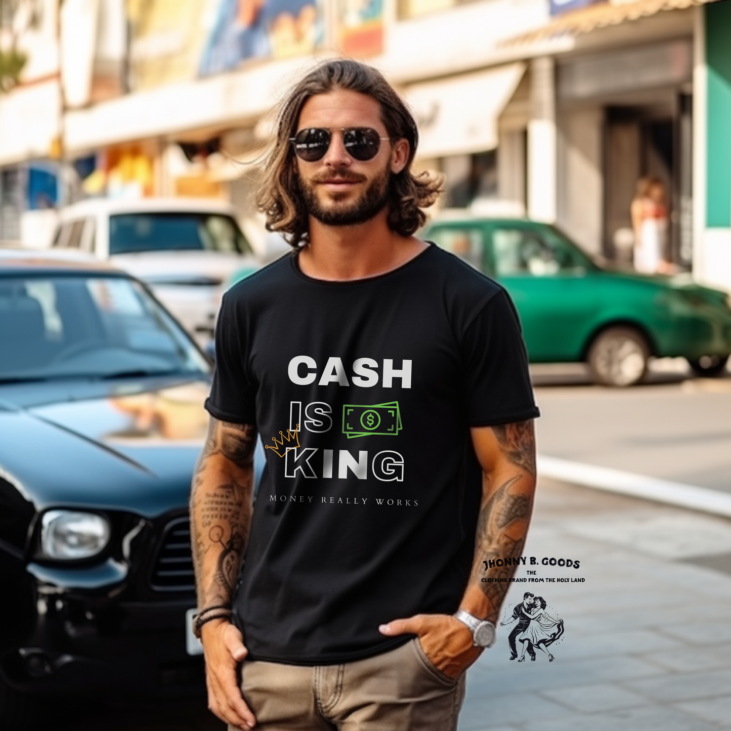 Cash Is King  Money Works Men's classic tee