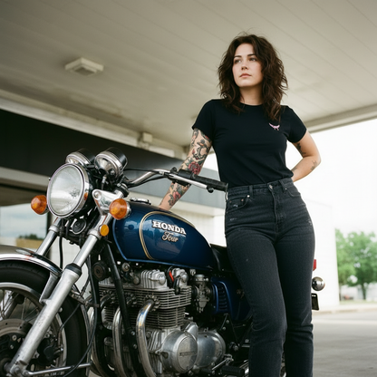 Heartbreak Hotel Women’s Premium T-Shirt | Vintage Moto Graphic Tee