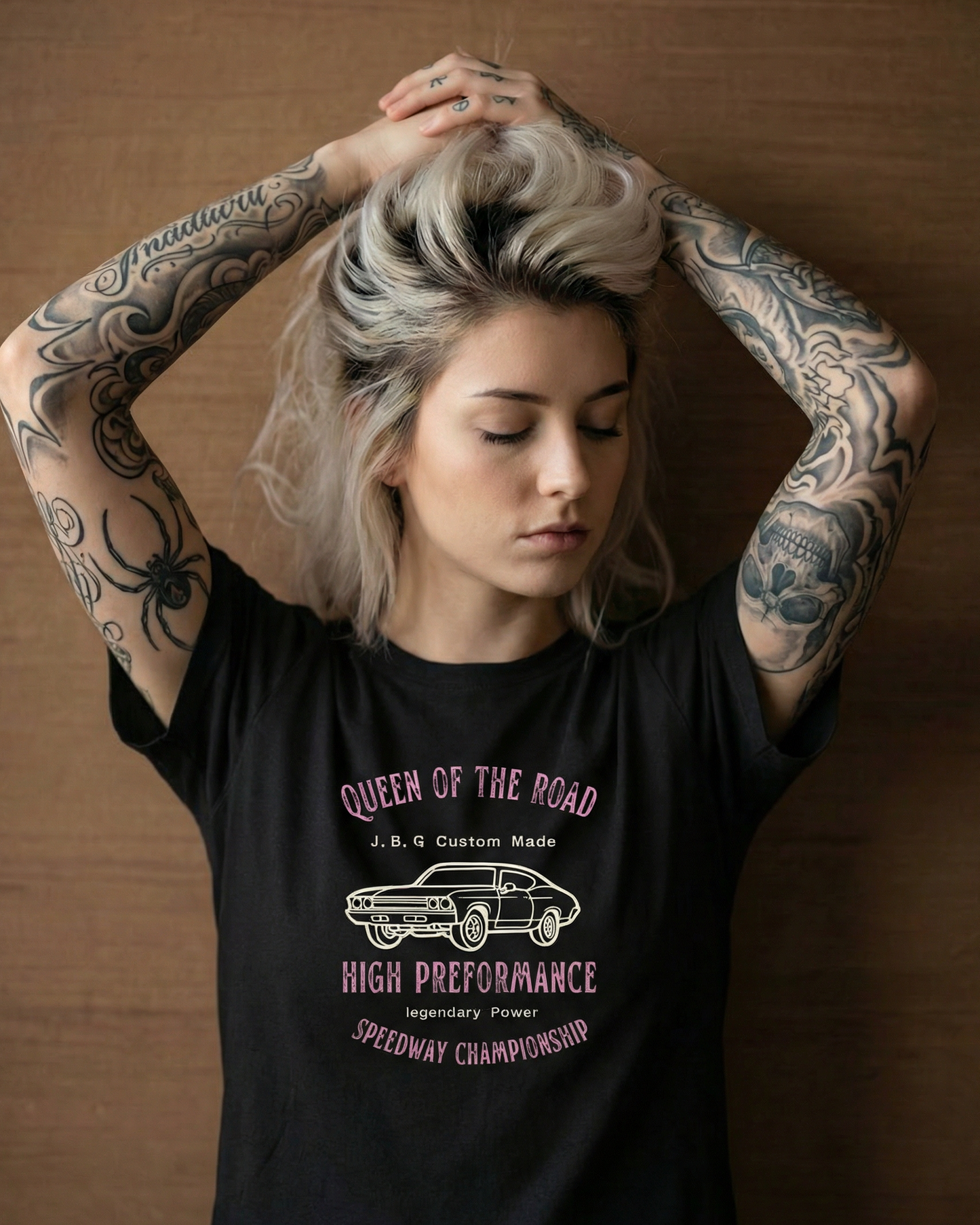 Queen of the road Women’s high-waisted t-shirt