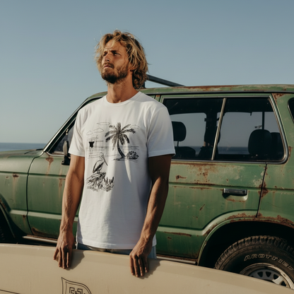 Beach Surf Vibe Men’s Classic Tee - Jhonnybgoods