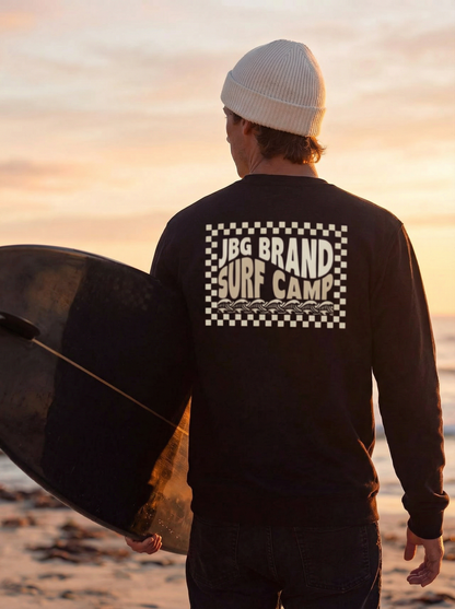 JBG Surf Camp – Men’s Vintage Surf Fleece Sweatshirt - Jhonnybgoods