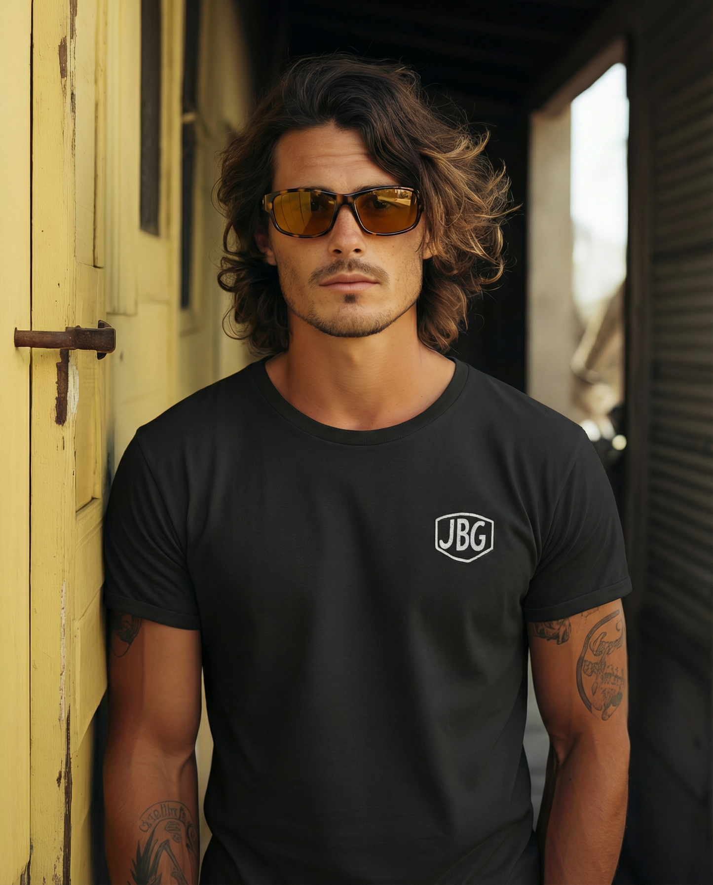 JBG Classic -Embroidered premium jersey tee - Jhonnybgoods