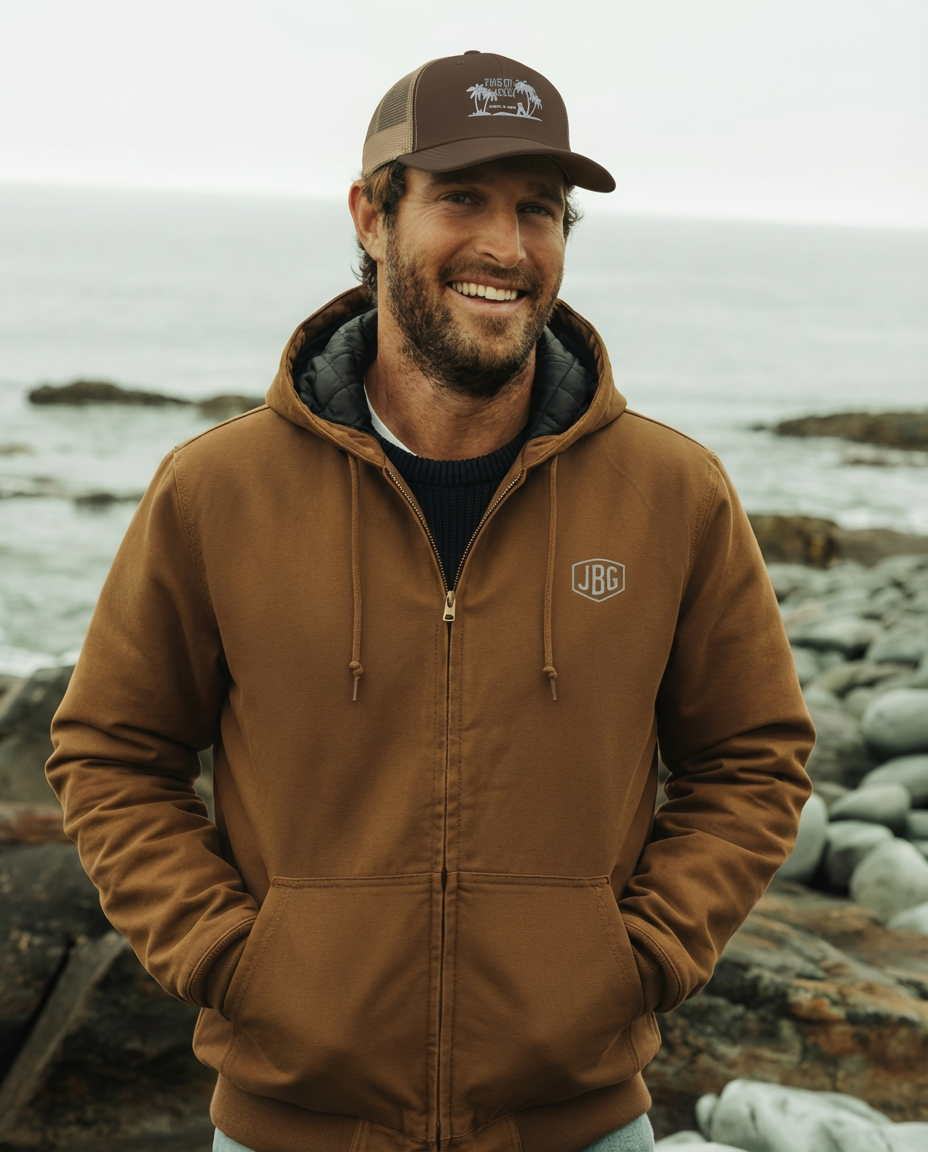 JBG's Mavericks Finest men's - Canvas Surfer Jacket - Jhonnybgoods