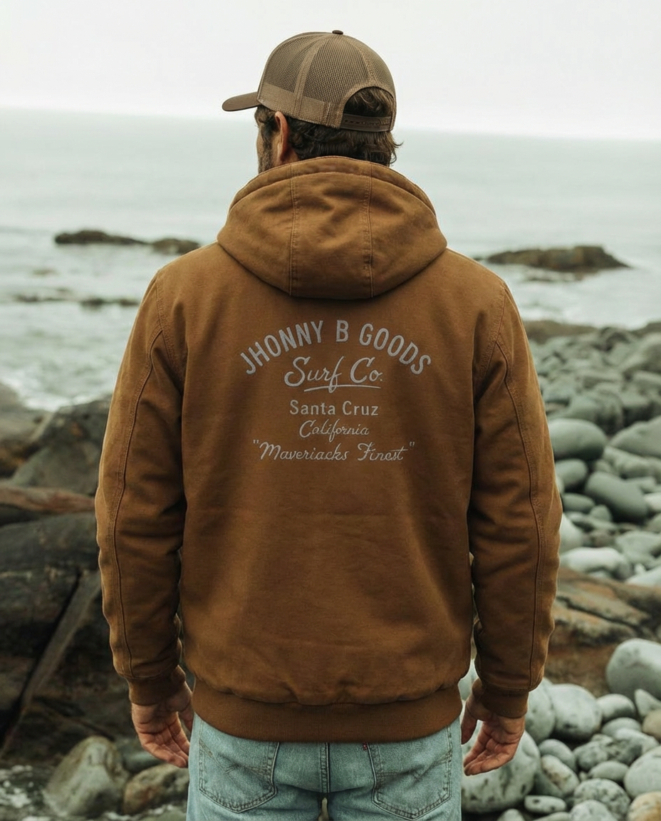 JBG's Mavericks Finest men's - Canvas Surfer Jacket - Jhonnybgoods