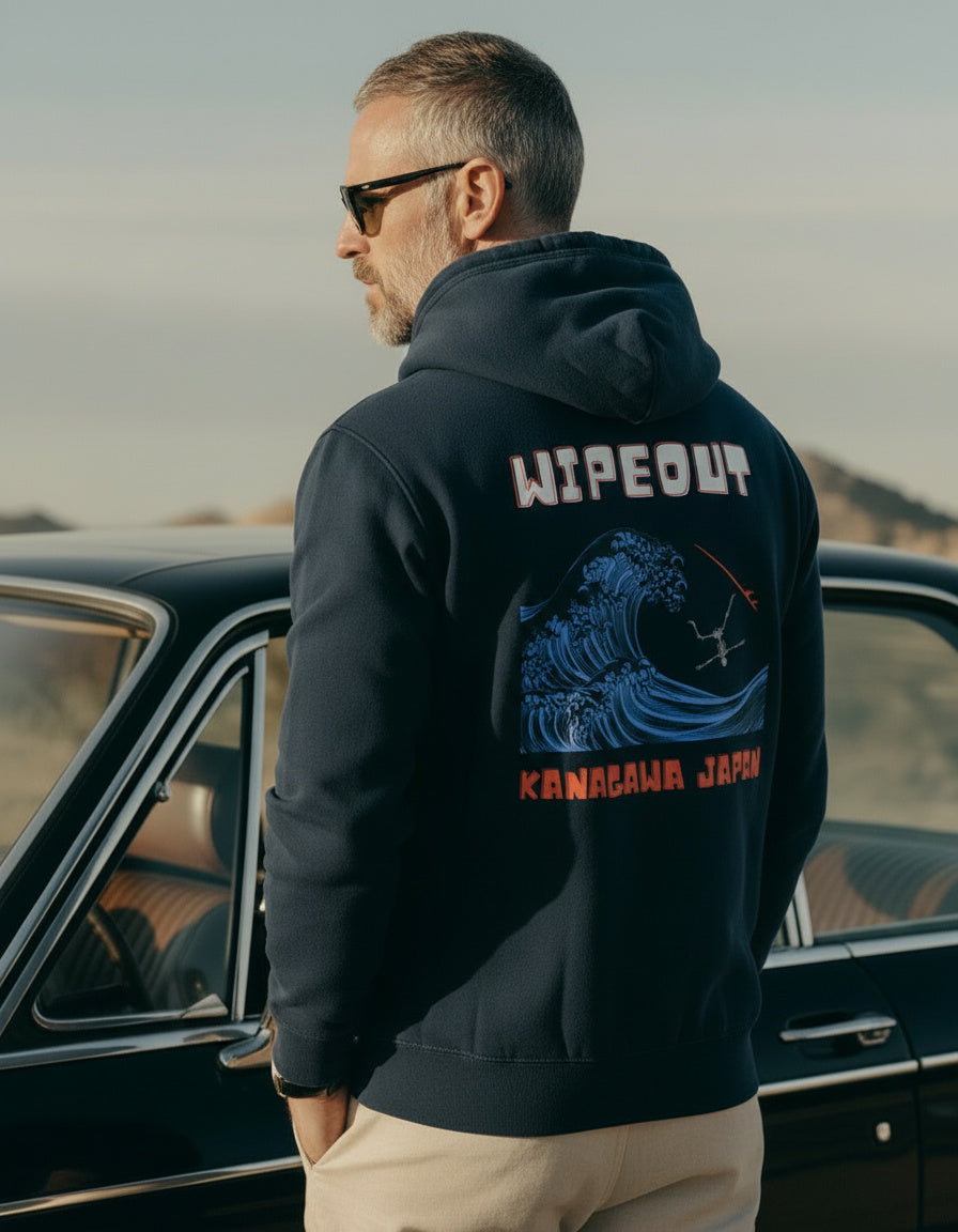 Wipeout Japan - men's premium mid-weight hoodie - Jhonnybgoods