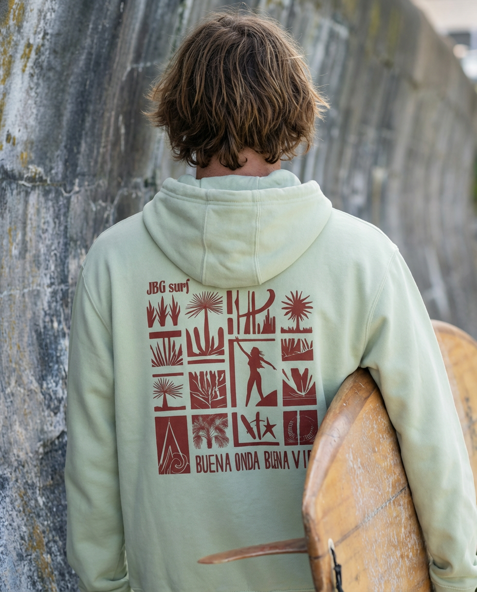Tribal Surf - mens Premium full zip hoodie - Jhonnybgoods