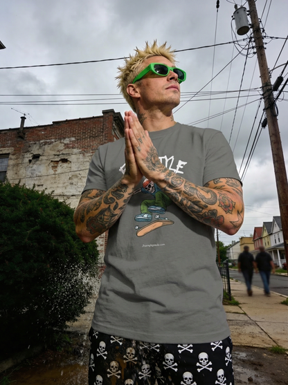 Freestyle Skateboarding Men’s Classic Tee | Skeleton Skate Streetwear T-Shirt
