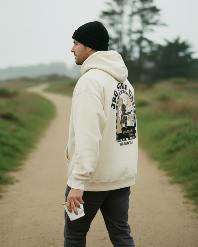 JBG Surf Club Men’s Premium Midweight Hoodie | Everyday Streetwear Comfort - Jhonnybgoods