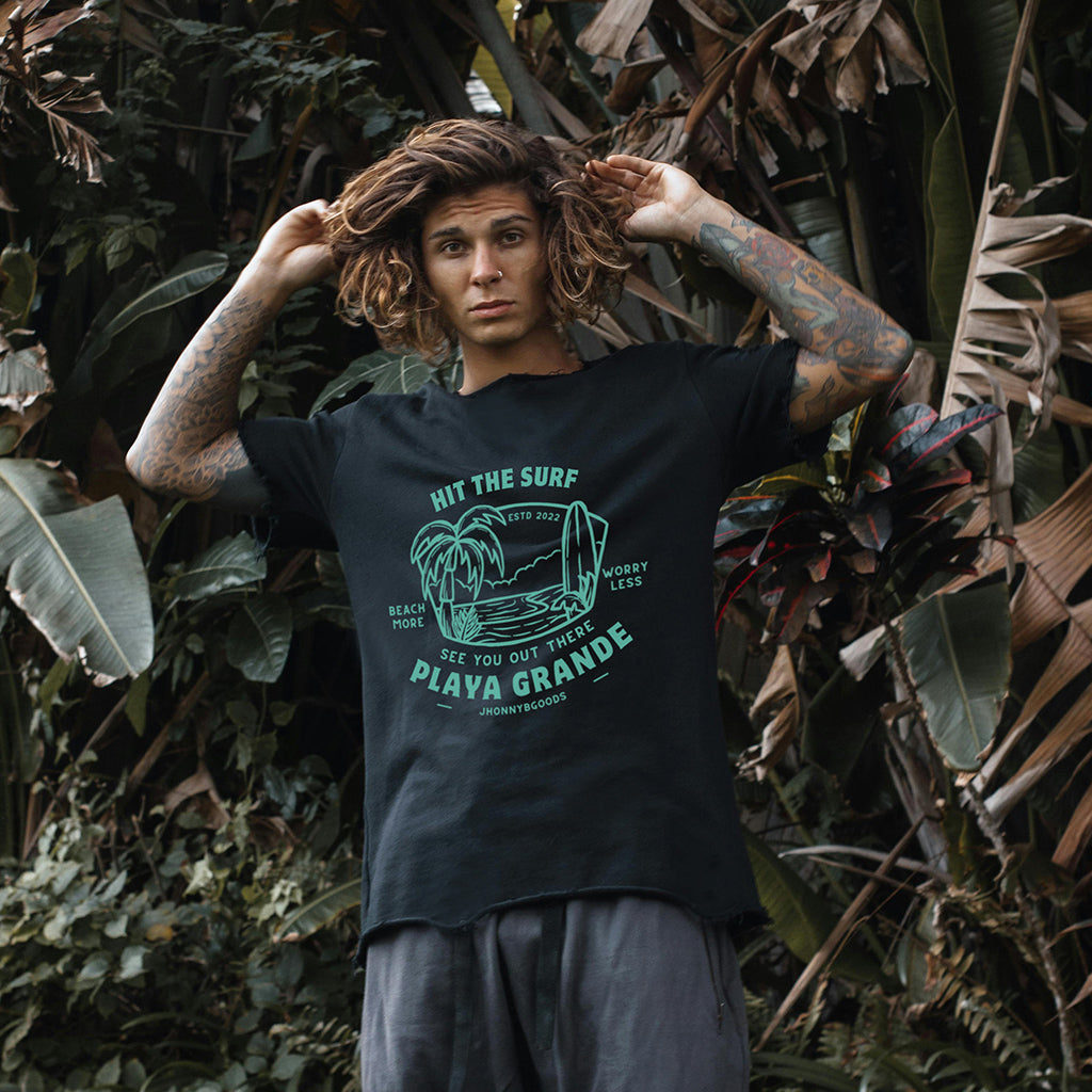 Playa Grande men garment-dyed heavyweight t-shirt - Jhonnybgoods