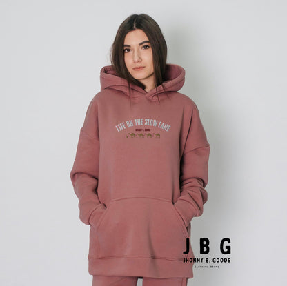 Life on The Slow Lane  Women's pigment-dyed hoodie