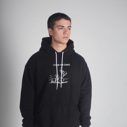 I Do My Own Stunts Embroiderd Men's Light hoodie