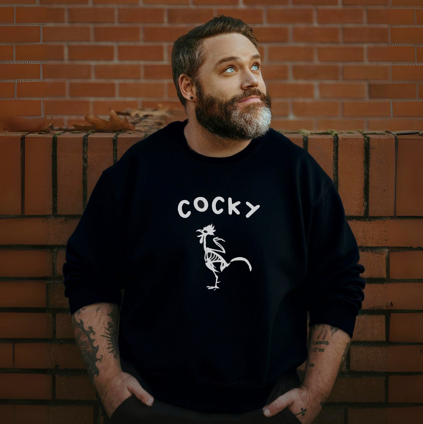 Cocky - Men's premium heavyweight sweatshirt