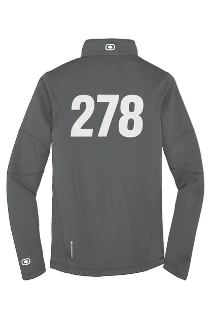 Vintage Motorcycle Racer Legend 278 - men's Fulcrum Quarter Zip jacket