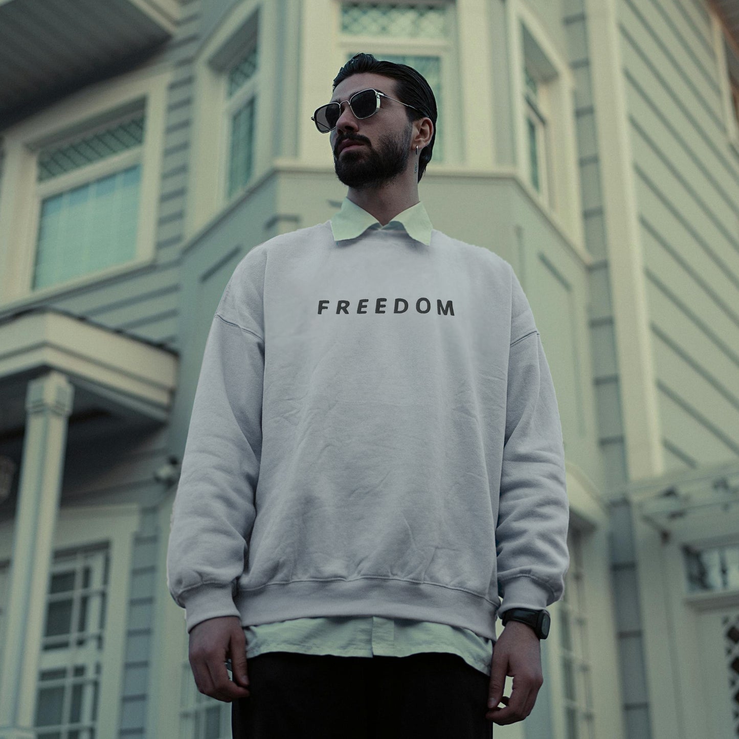 Freedom C.K - Men's Embroiderd Premium Sweatshirt