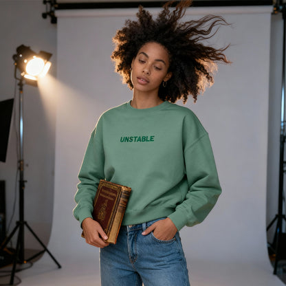 Unstable - Women's embroiderd garment-dyed sweatshirt