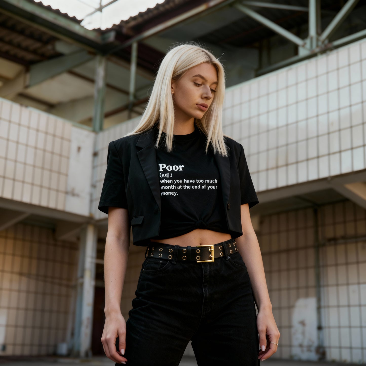 Poor - Women's Soft T-Shirt