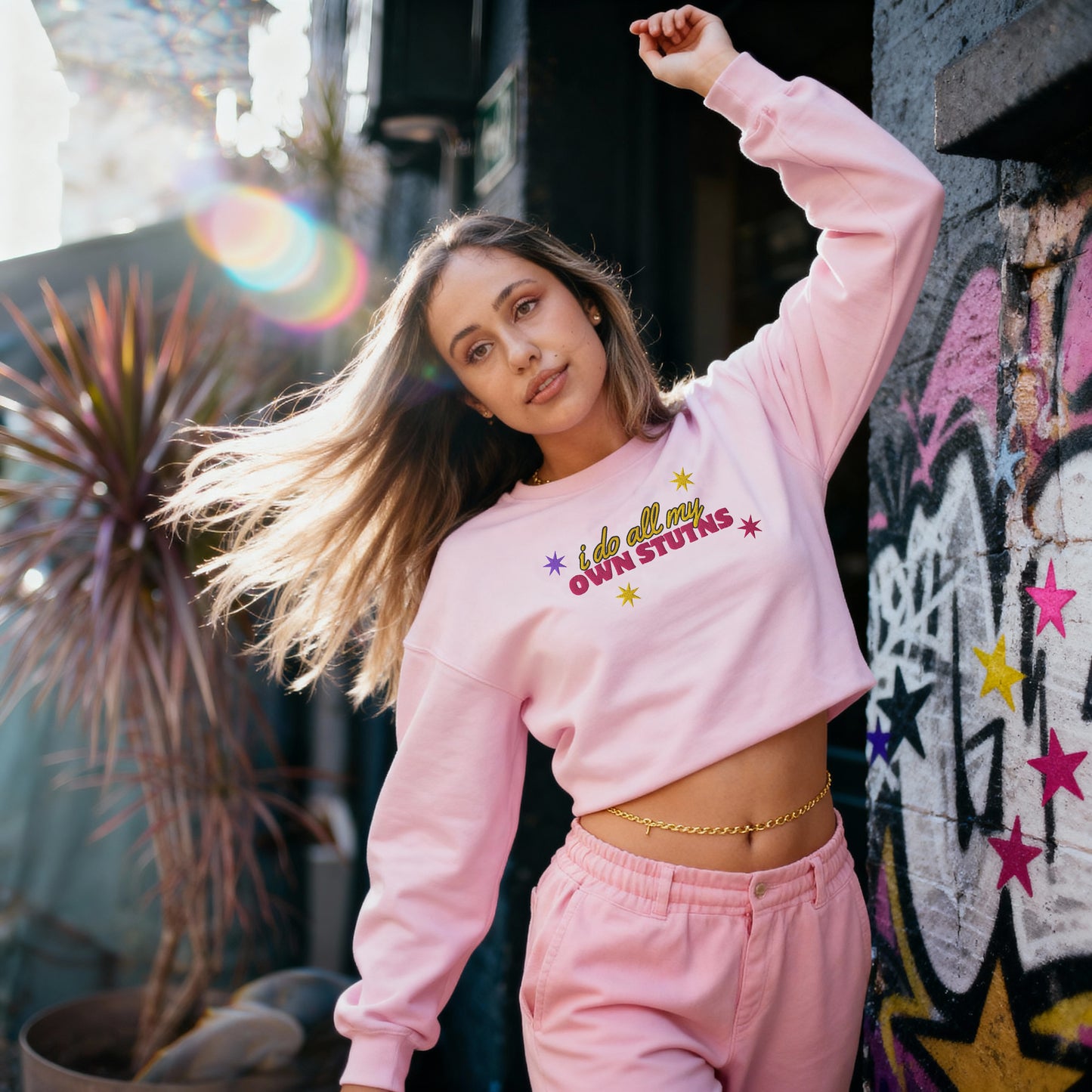 I do my own stunts - women's Sweatshirt