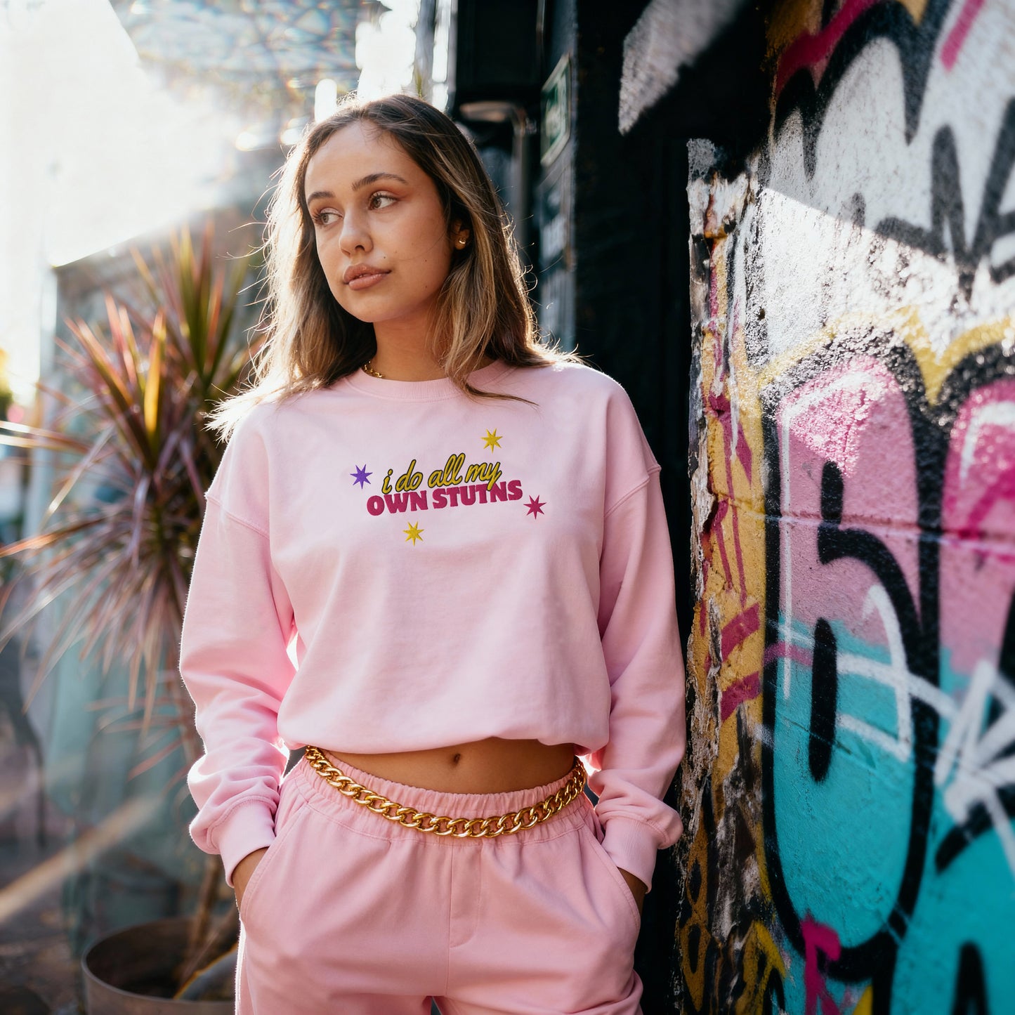 I do my own stunts - women's Sweatshirt