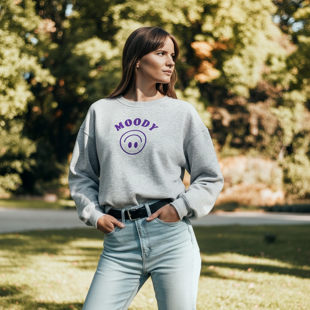 Moody - Embroidered women's Sweatshirt