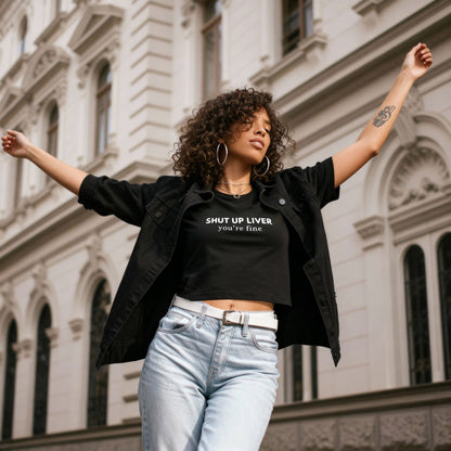 Shut up Liver Women’s high-waisted t-shirt