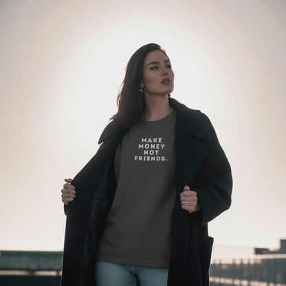 Make Money Not Friends Oversized faded t-shirt - Jhonnybgoods