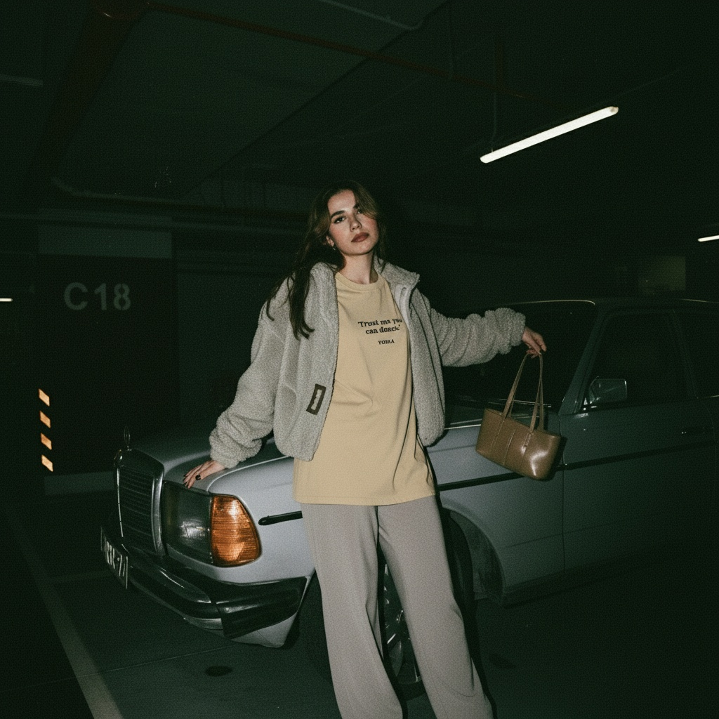 Trust Me You Can Dance Oversized faded t-shirt