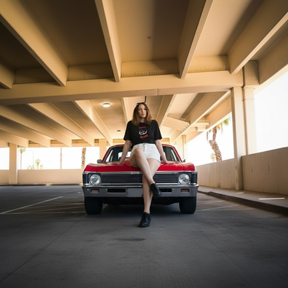 Runnin on empty women's garment-dyed heavyweight t-shirt - Jhonnybgoods