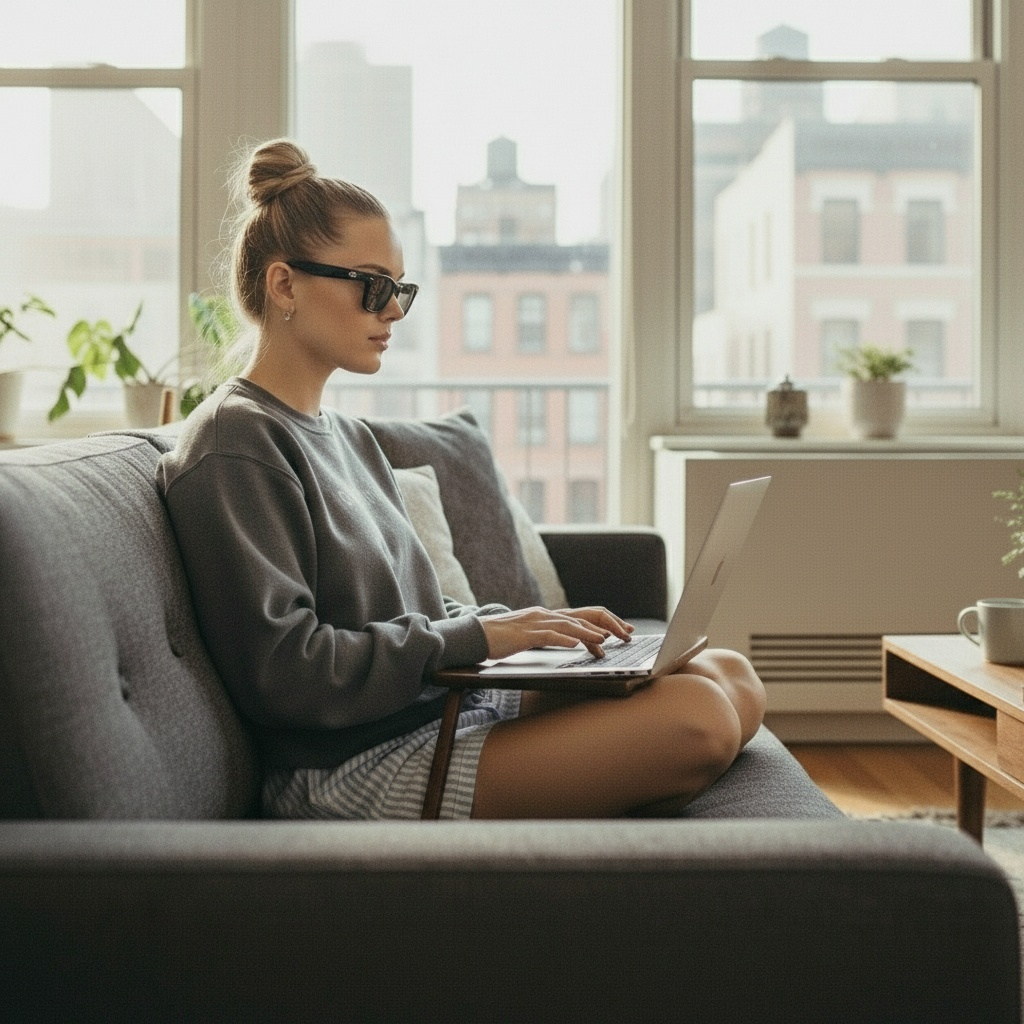 Insomniac - Women's embroidered garment-dyed sweatshirt