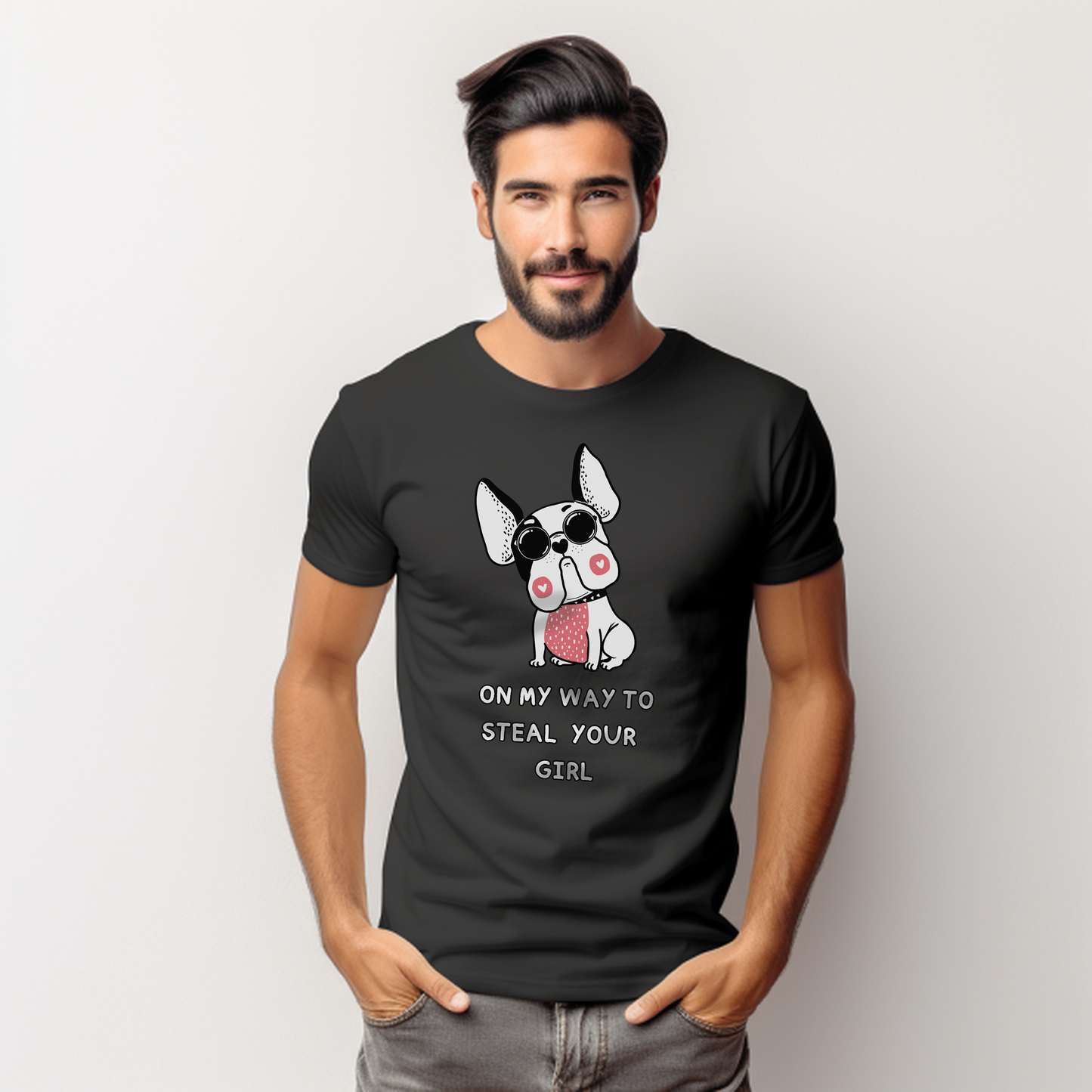 on my way to steal your girl dogs Unisex t-shirt