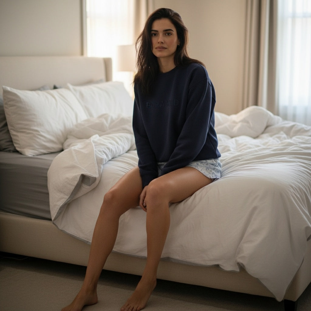 Paranoid - Women's Embroiderd vintage washed sweatshirt