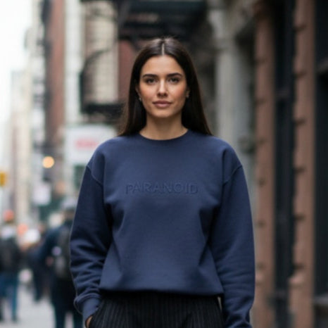 Paranoid - Women's Embroiderd vintage washed sweatshirt